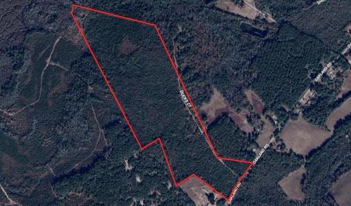 Map / location with property parcel outlined