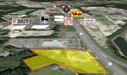 Map / location with property parcel outlined