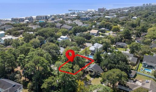Aerial view of property and surrounding area featu