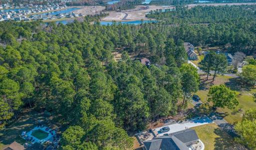 Aerial overview of property's location with a near