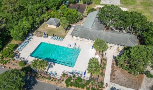 Aerial view of a pool area