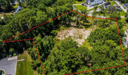 View of property location with property parcel out