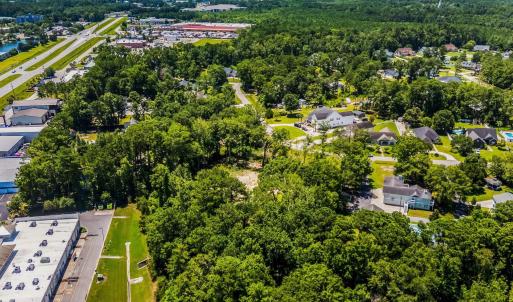 Aerial view of residential area