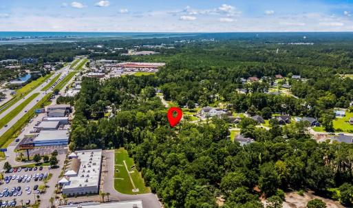 Drone / aerial view of a heavily wooded area