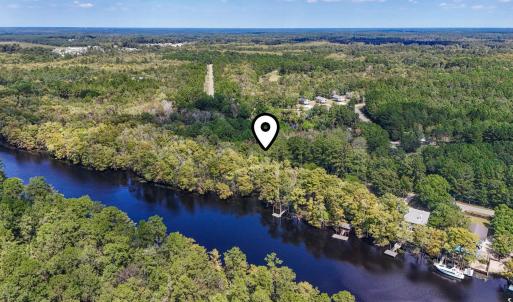 Aerial overview of property's location featuring a