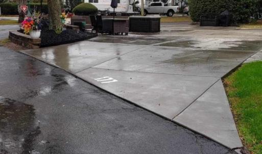 View of concrete driveway