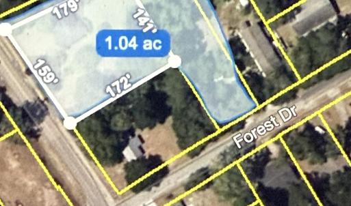 Map / location featuring property boundaries highl