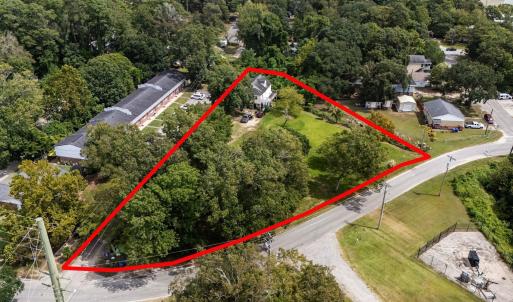 Aerial view of property and surrounding area featu