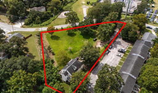 Aerial overview of property's location with proper