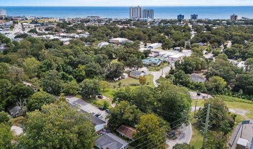 View of urban area with a nearby body of water and