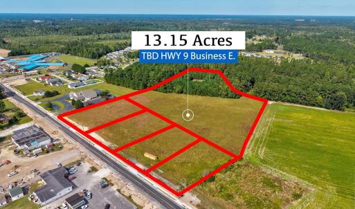 Bird's eye view of a heavily wooded area