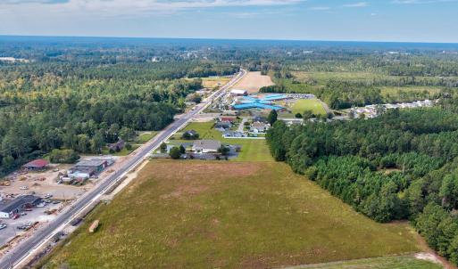 Aerial overview of property's location featuring a