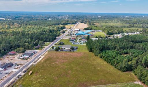 Aerial overview of property's location featuring a