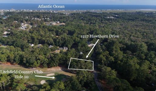 Aerial overview of property's location with proper