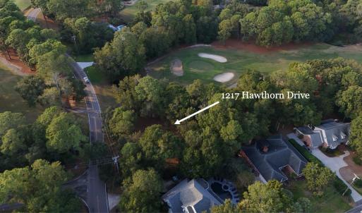 Aerial overview of property's location featuring a