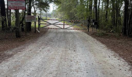 Entrance Gate to the Road to 405.58 Acres off of H