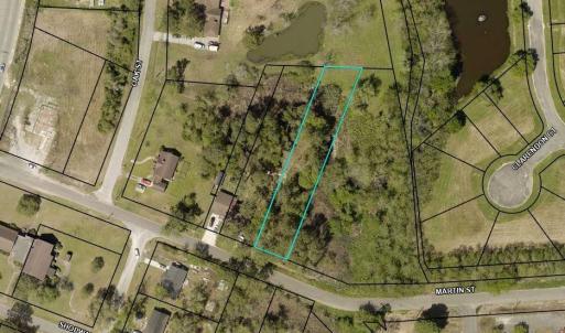 Aerial overview of property's location with proper