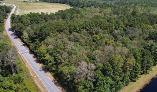Aerial overview of property's location with rural
