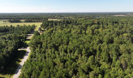 Aerial view of property's location with a heavily