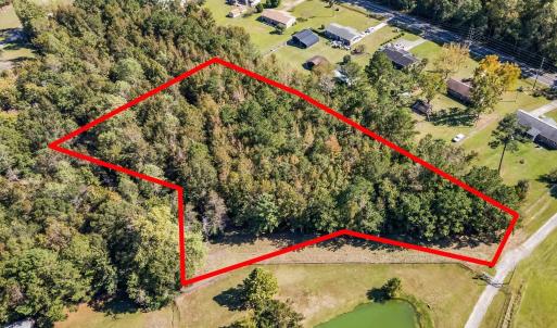 Aerial overview of property's location with proper