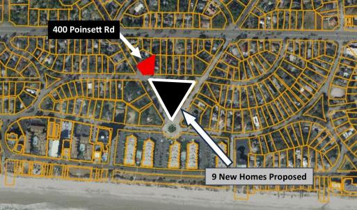 Aerial view of property's location