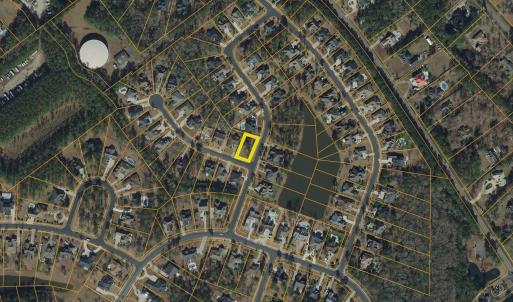 Aerial map of property and surrounding area