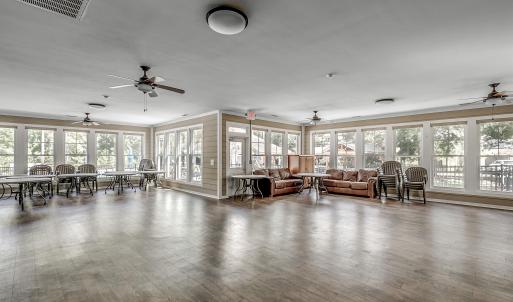 Dining room with hardwood / wood-style flooring, h