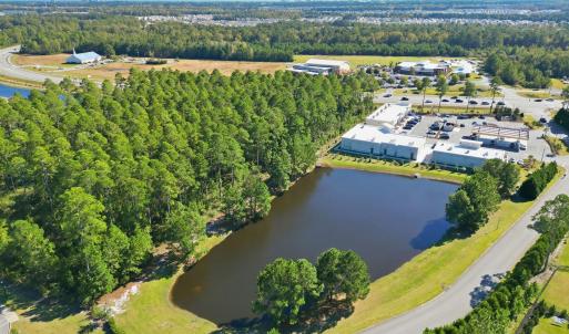 Drone / aerial view of a large body of water