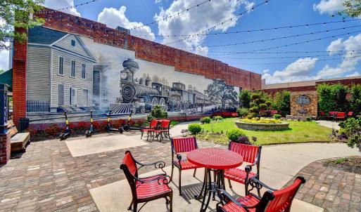 View of patio downtown Conway
