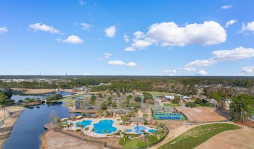 Aerial view of property's location featuring a poo