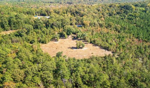 Drone / aerial view of a heavily wooded area