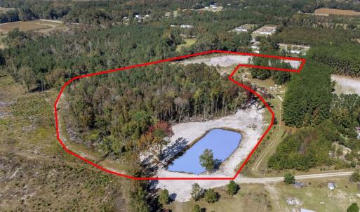Aerial overview of property's location featuring a
