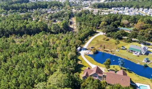 Aerial view of property's location featuring a nea