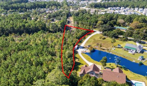 Aerial perspective of suburban area featuring a la