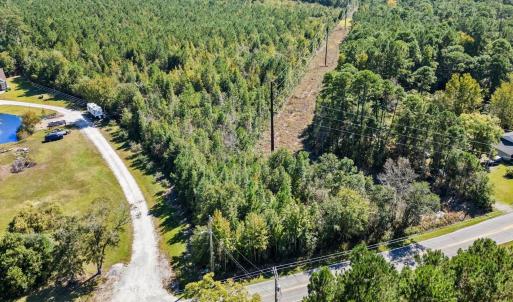 Drone / aerial view of a heavily wooded area