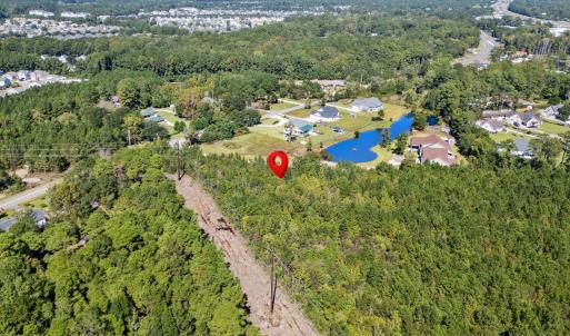 Aerial overview of property's location featuring a