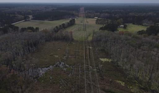 Aerial overview of property's location with rural