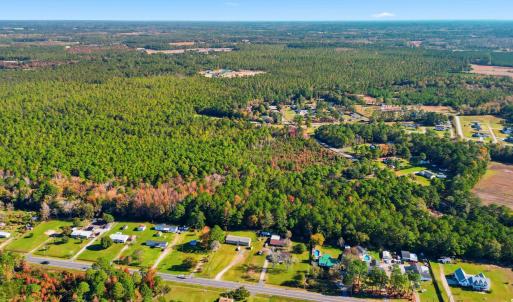 Aerial overview of property's location featuring a