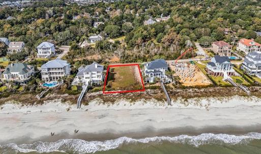 Aerial perspective of suburban area featuring fron