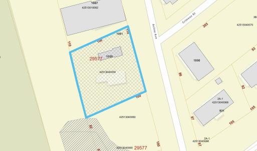 Map of parcels