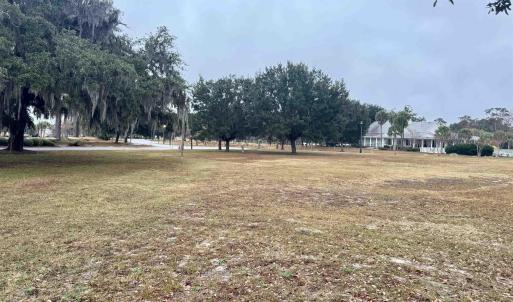 View of home's community with a lawn