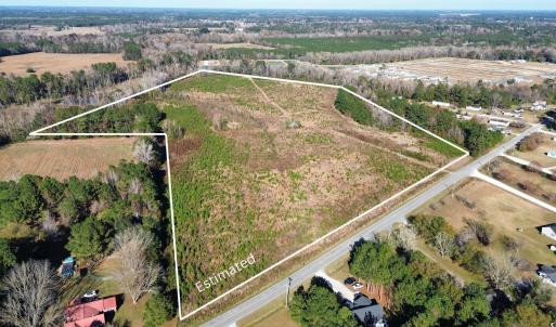 Aerial view of property's location featuring rural