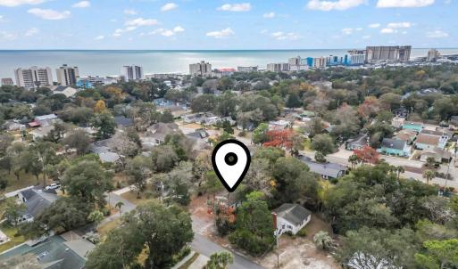 View of urban area with a large body of water