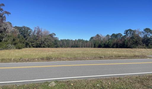 View of asphalt street with a forest view