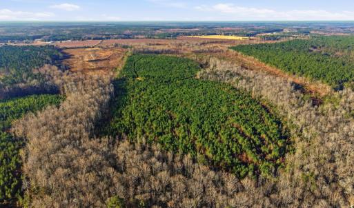 Aerial view of sparsely populated area