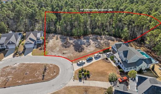 Drone / aerial view. Boundary lines are for demons