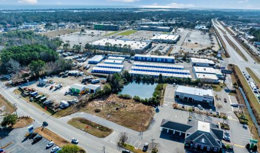 Bird's eye view of an industrial area
