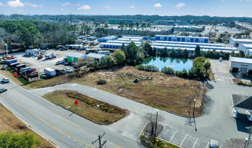 Bird's eye view of industrial structures