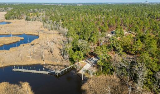Drone / aerial view of a large body of water