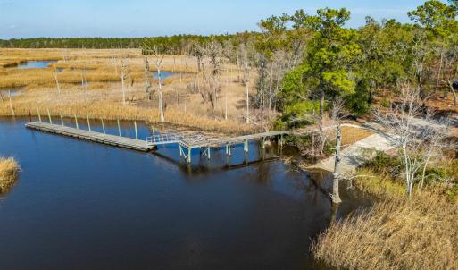 Dock with a water view